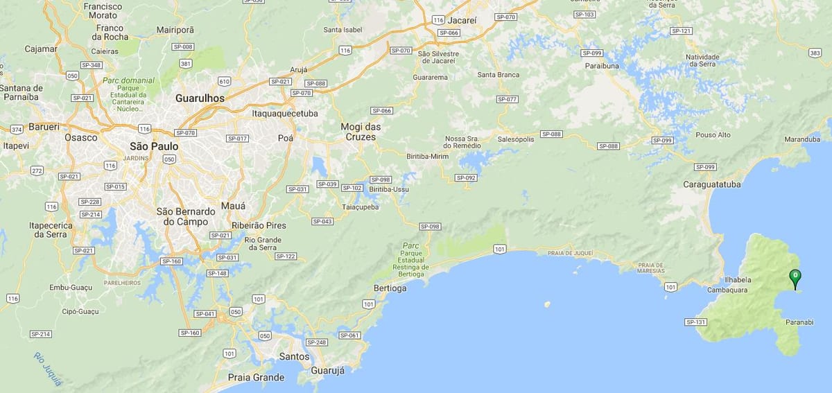 Mapa hondartza Saco egin Eustáquio