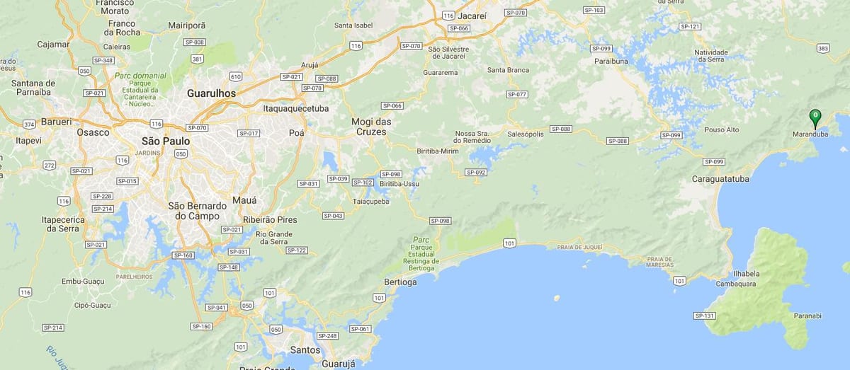 Mapa hondartza Sapê