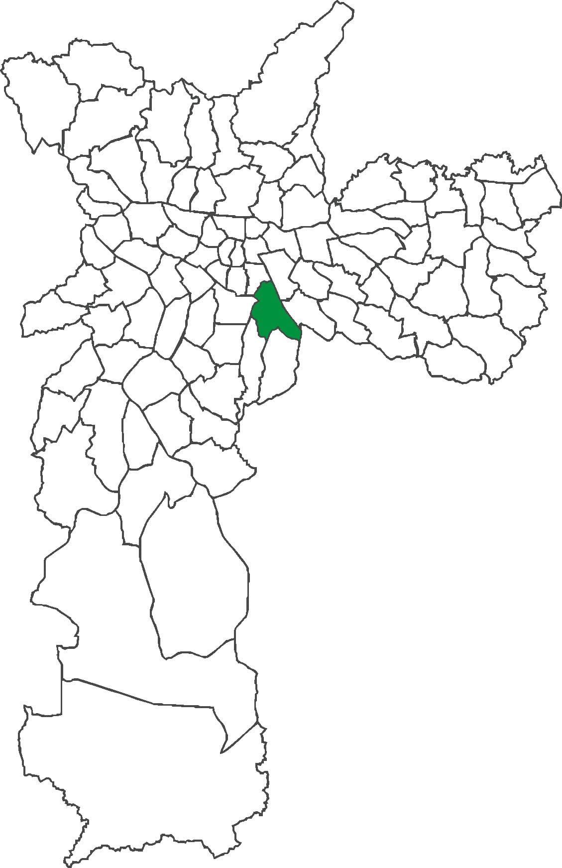 Mapa Ipiranga auzoan