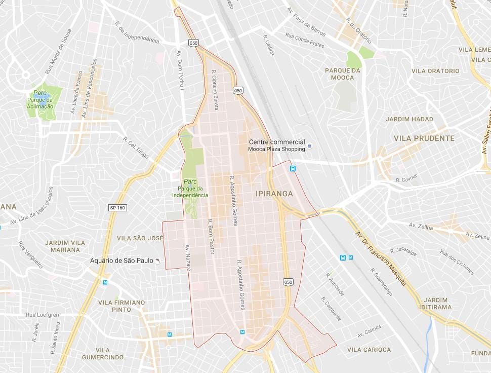 Mapa Ipiranga São Paulo