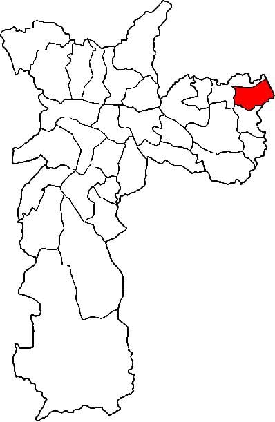 Mapa Itaim Paulista - Vila Curuçá azpi-prefektura São Paulo