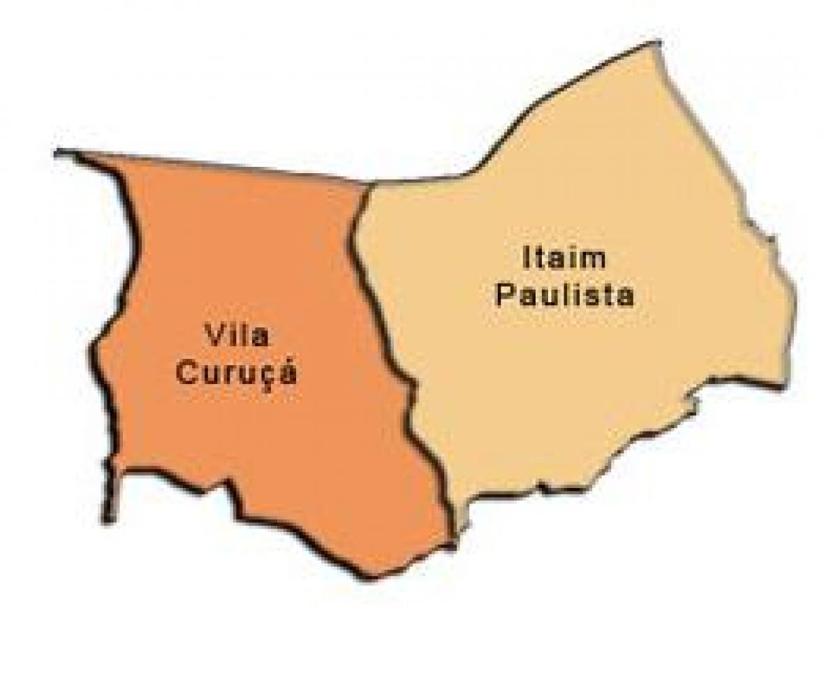 Mapa Itaim Paulista - Vila Curuçá azpi-prefekturan