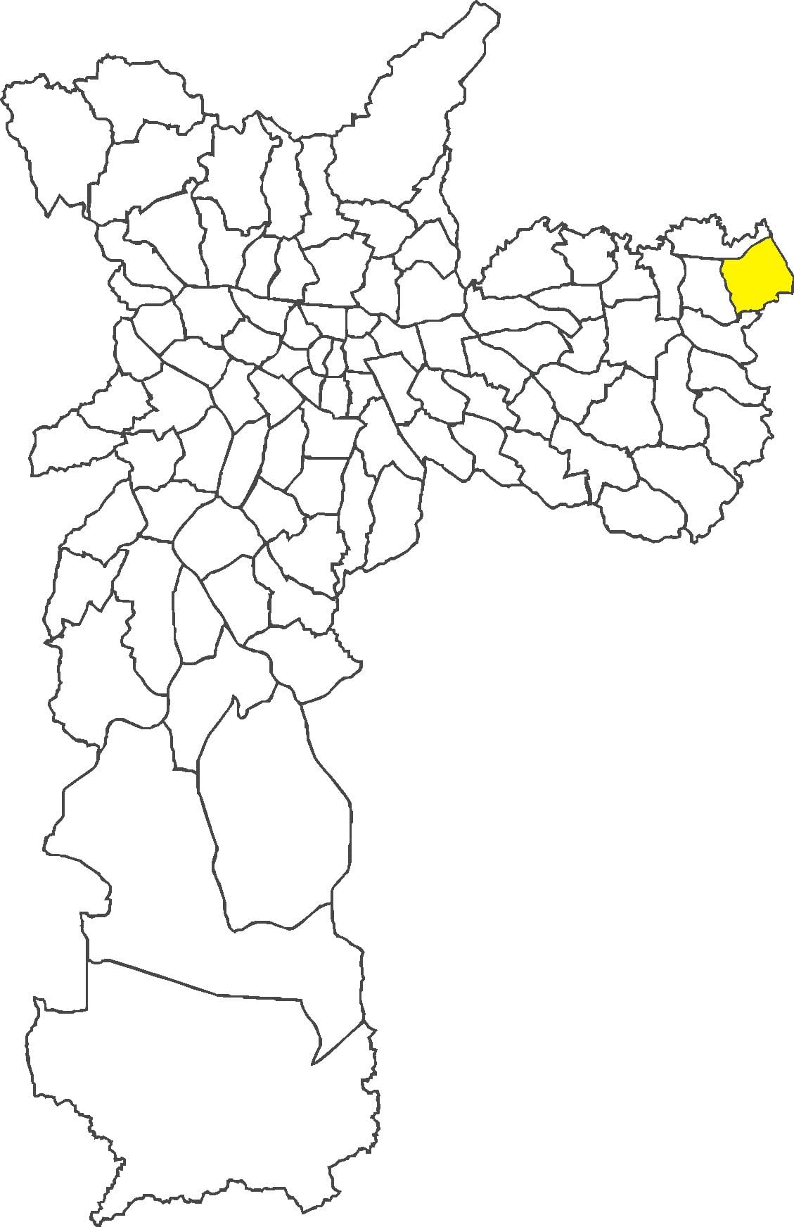 Mapa Itaim Paulista auzoan