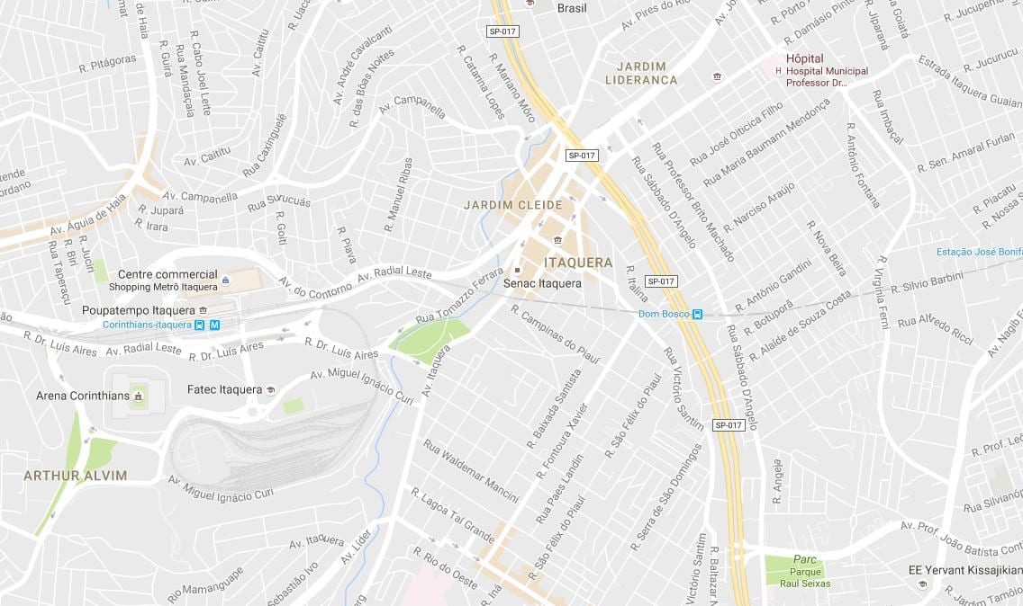 Mapa Itaquera São Paulo