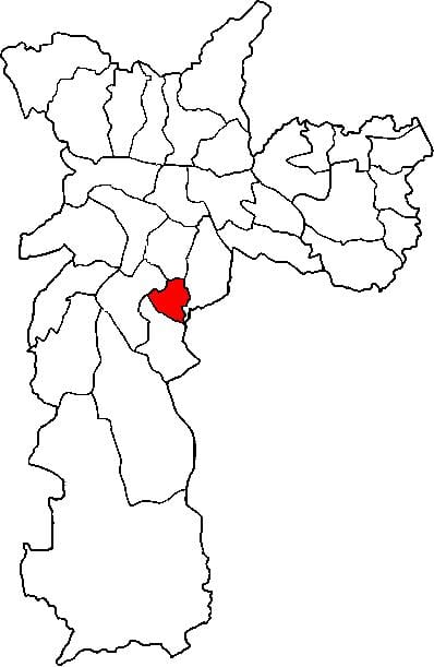 Mapa Jabaquara azpi-prefektura São Paulo