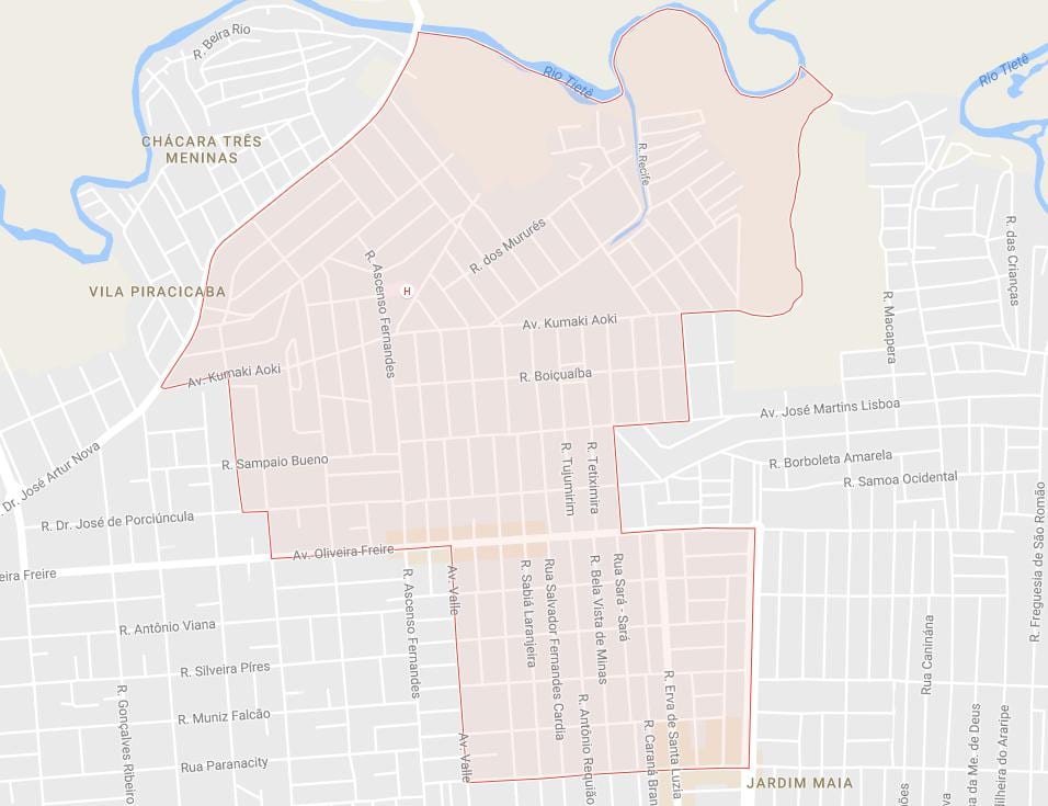 Mapa Jardim Helena São Paulo