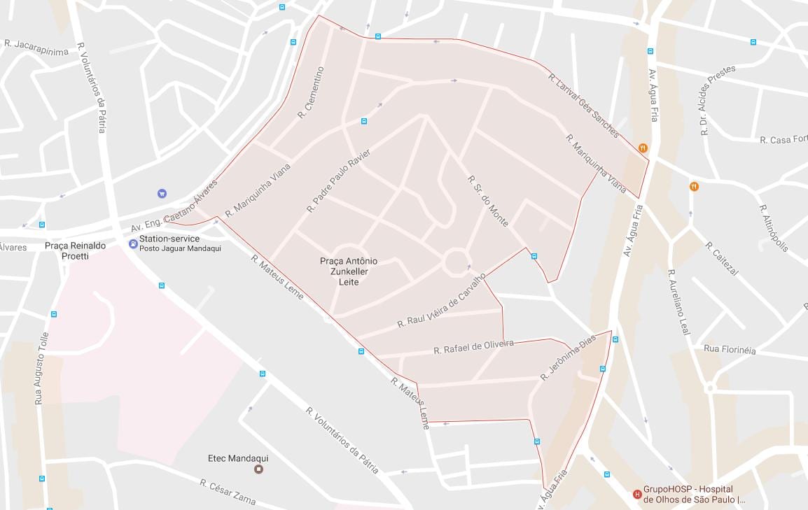 Mapa Mandaqui São Paulo