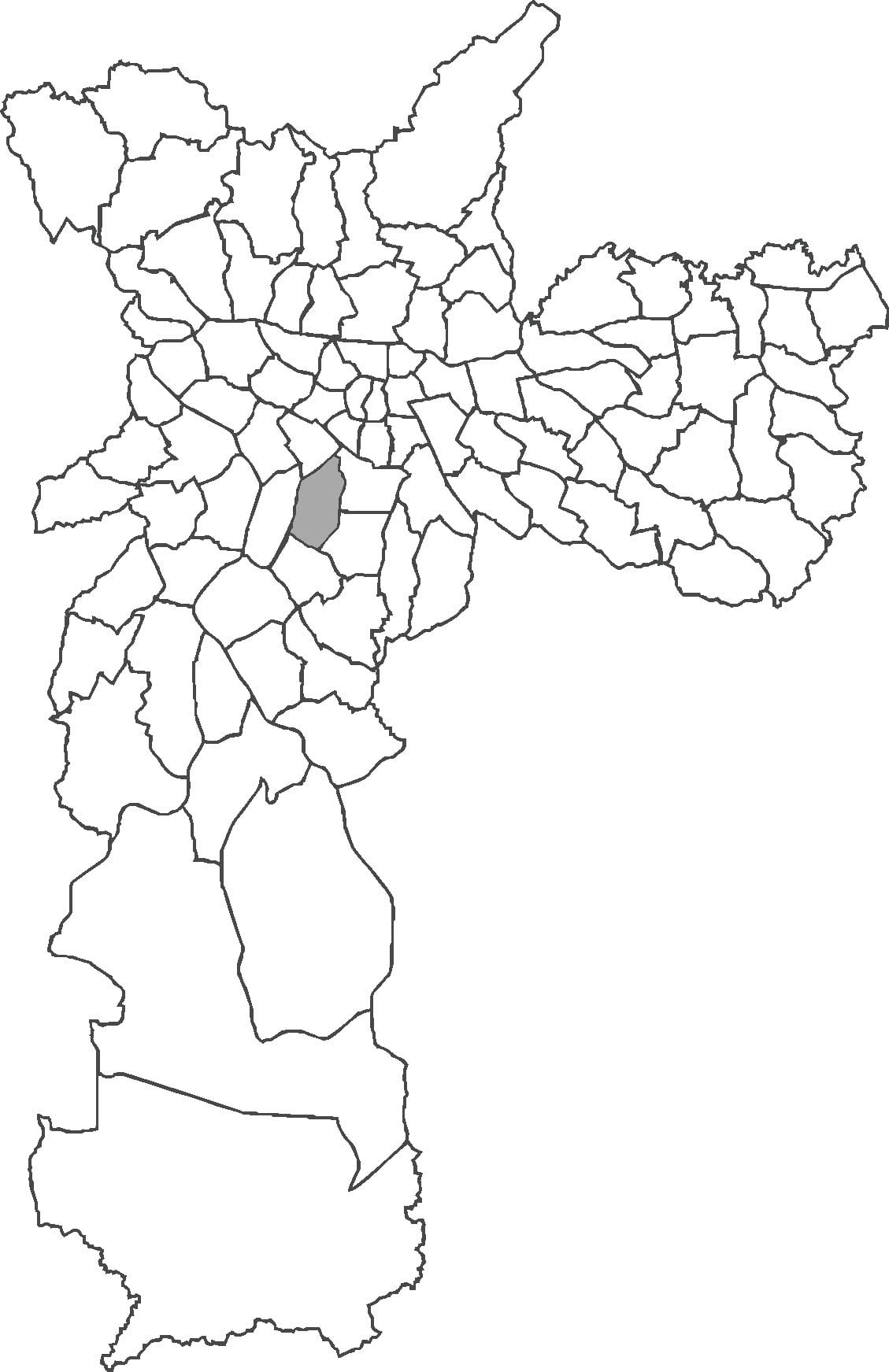 Mapa Moema auzoan