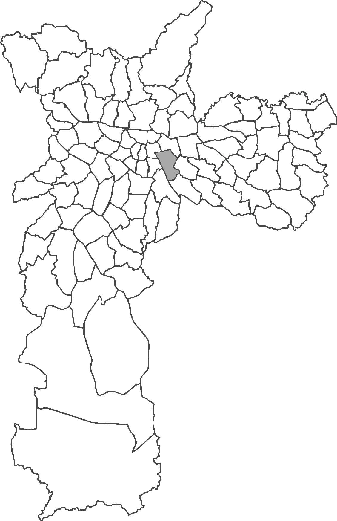 Mapa Mooca auzoan