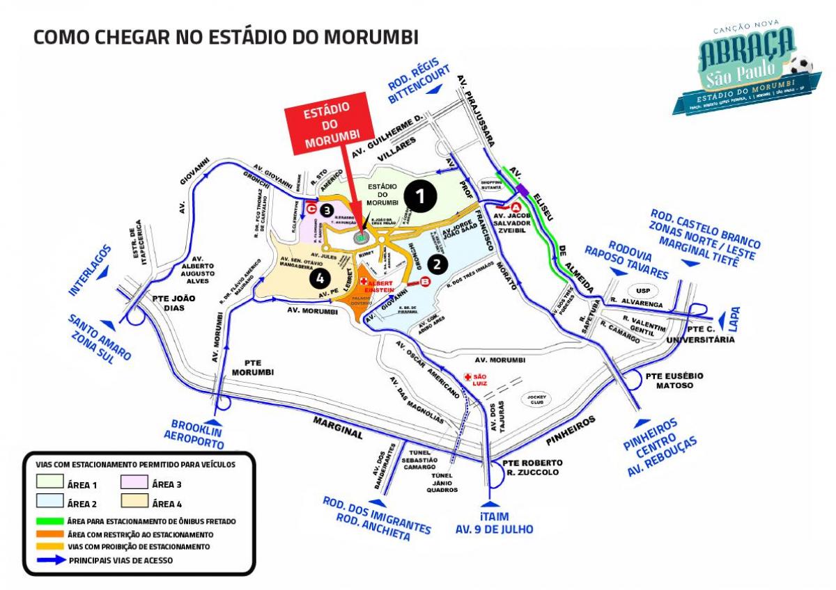 Mapa Morumbi stadium