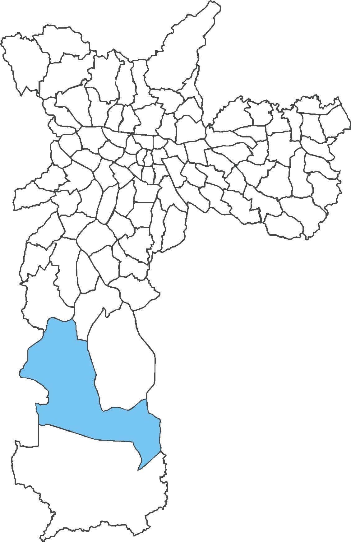 Mapa Parelheiros auzoan