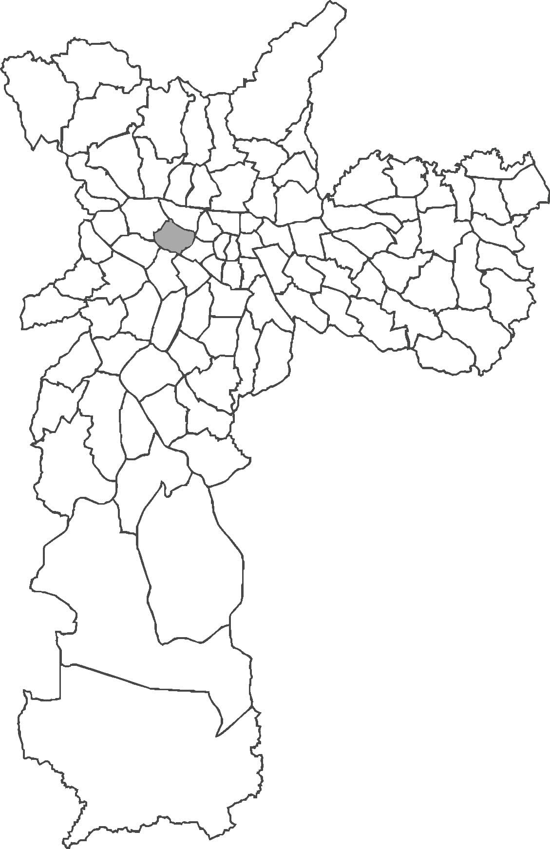 Mapa Perdizes auzoan