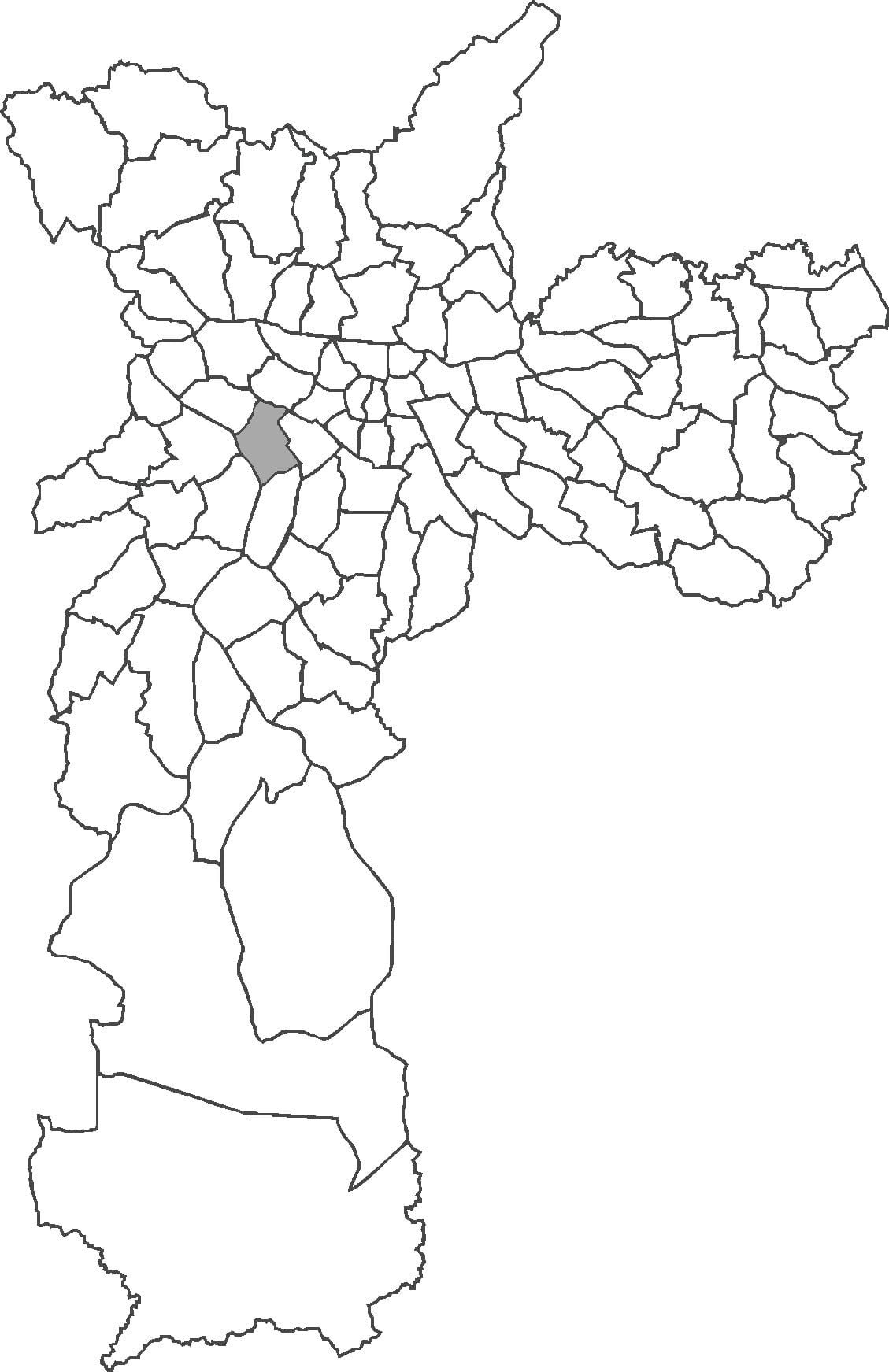 Mapa Pinheiros auzoan