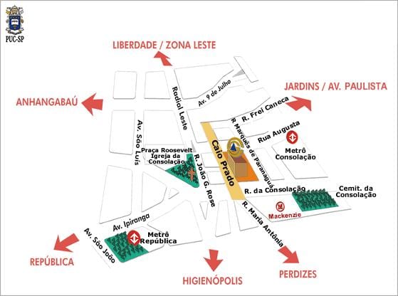 Mapa Pontifize-Unibertsitate Katolikoa (São Paulo