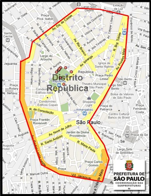 Mapa República São Paulo