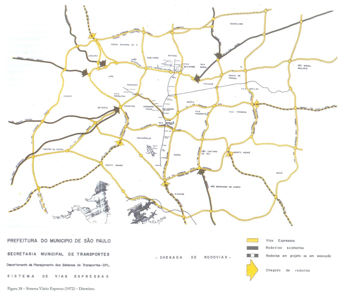 Mapa São Paulo adierazteko bide