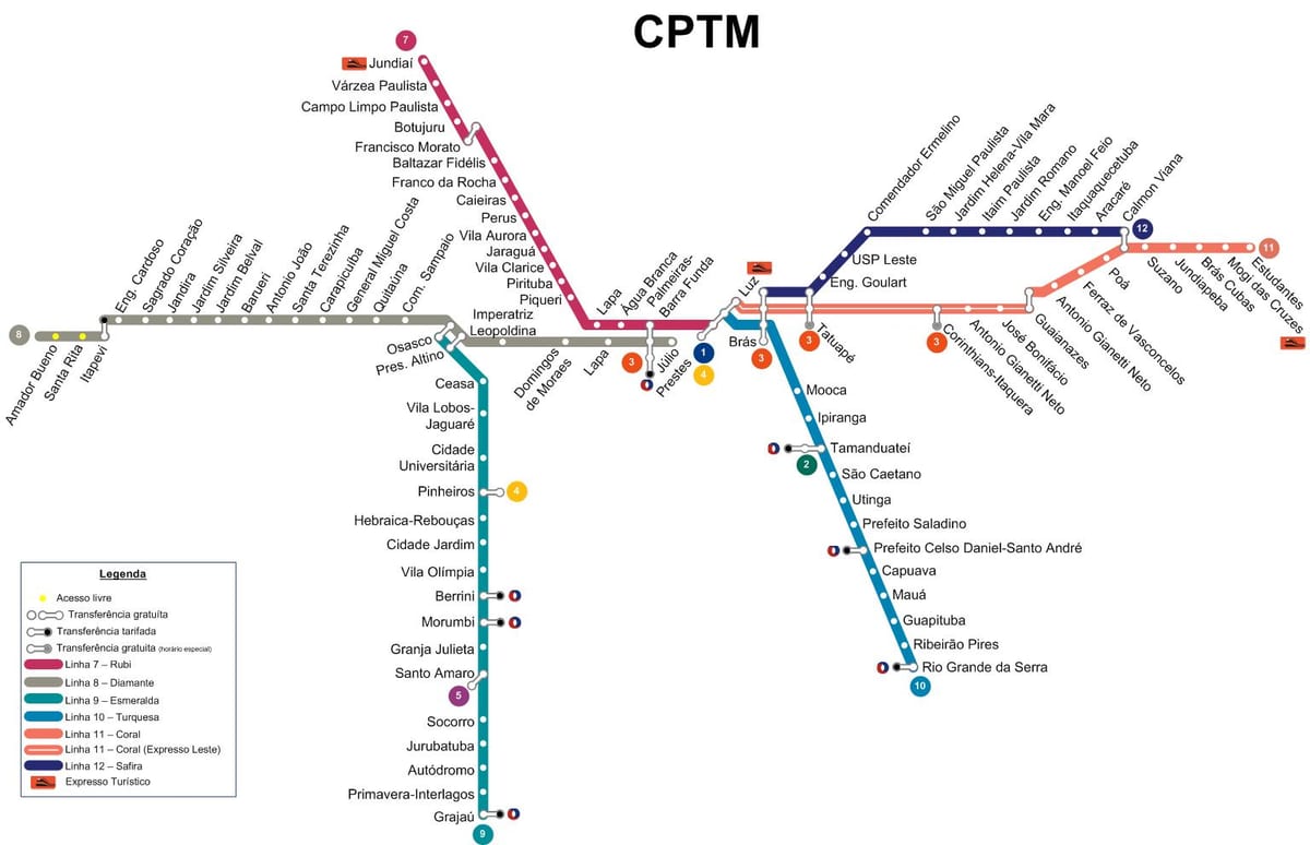 Mapa São Paulo CPTMRENTZAKO