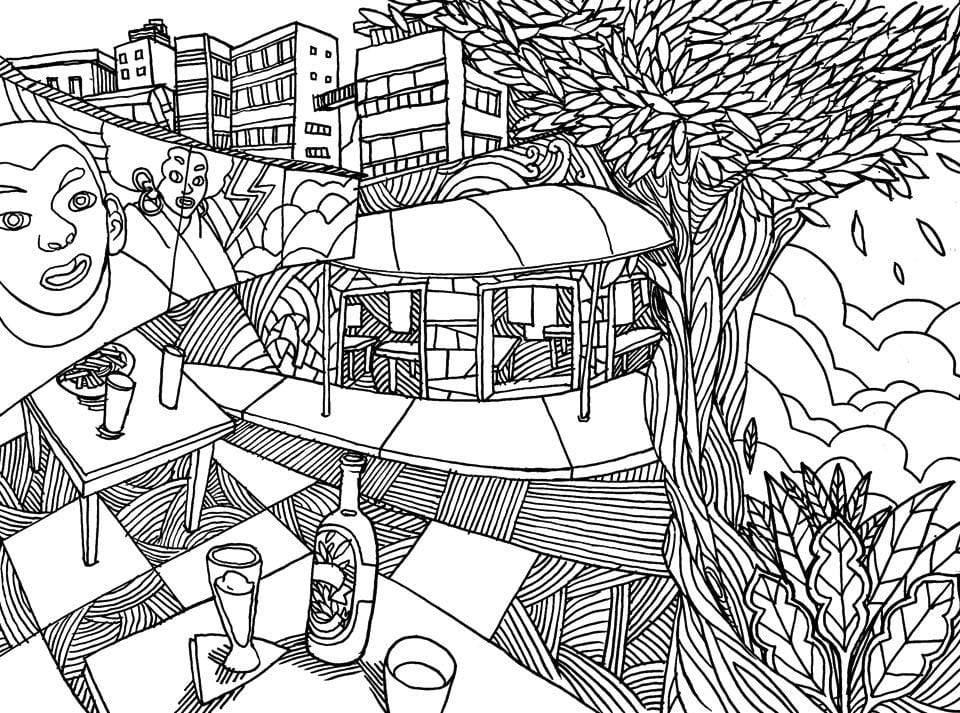Mapa São Paulo kolore - Vila Madalena