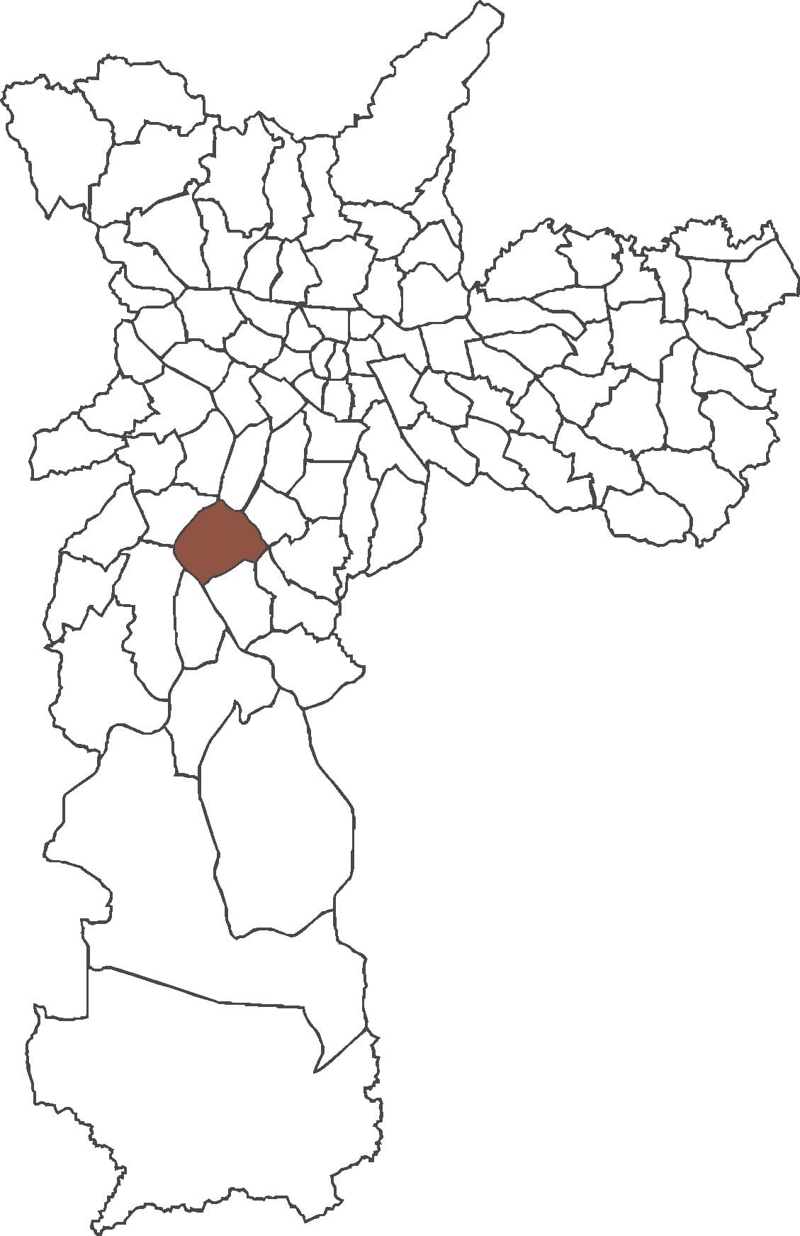 Mapa Santo Amaro auzoan