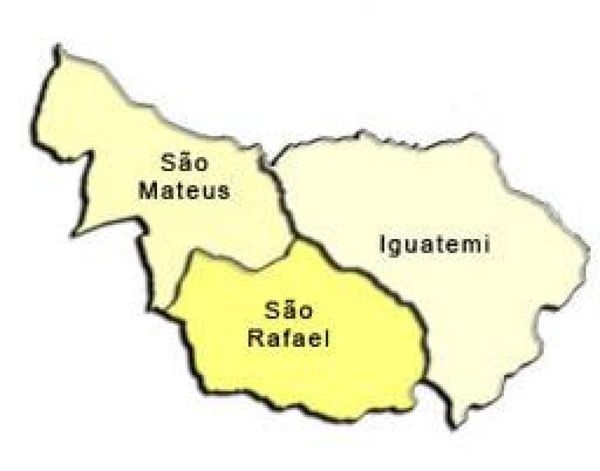 Mapa São Mateus azpi-prefekturan