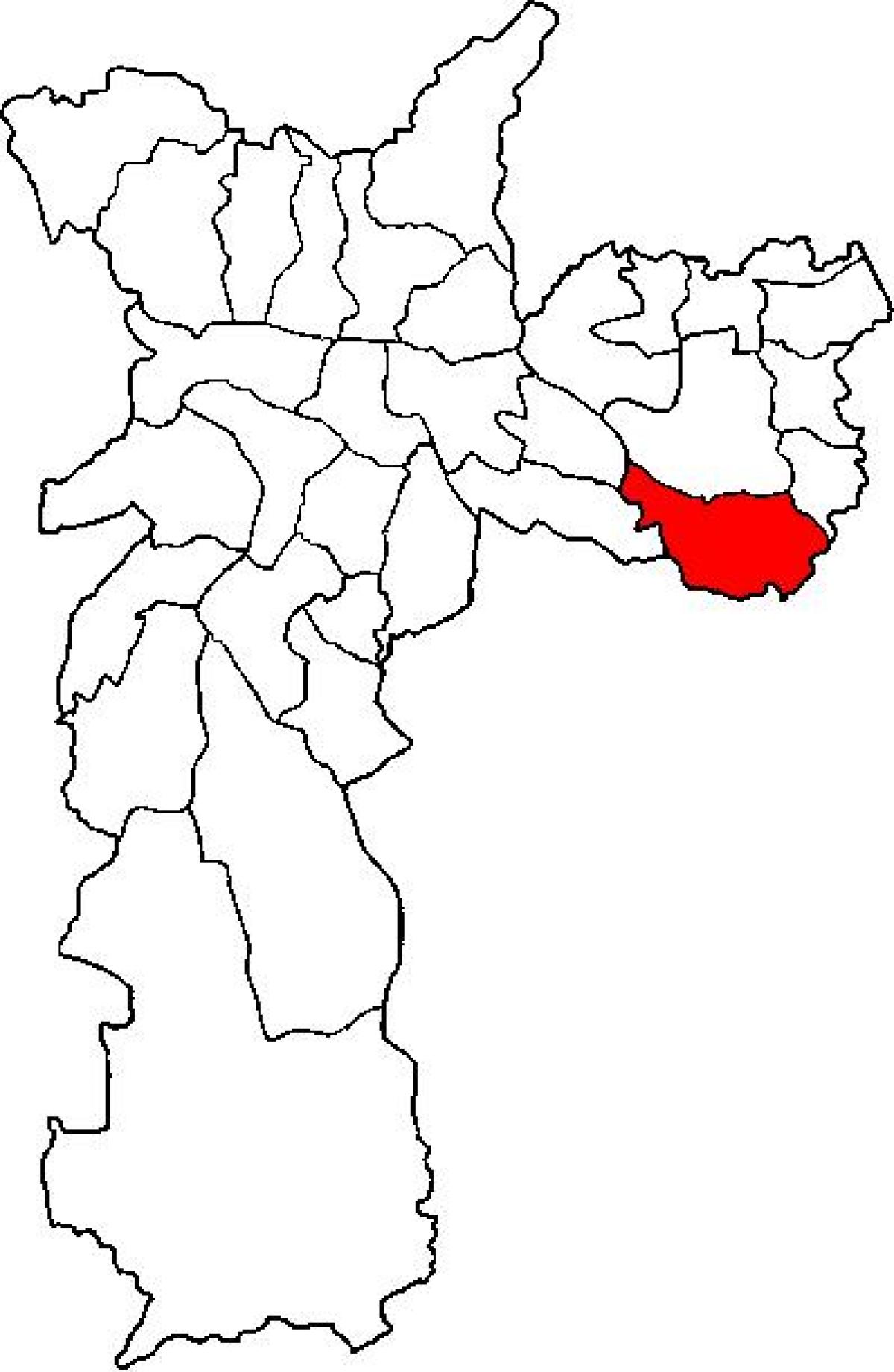 Mapa São Mateus azpi-prefektura São Paulo