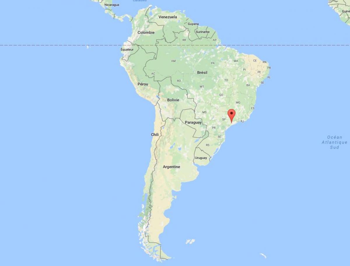 Mapa São Paulo Hego Amerikan
