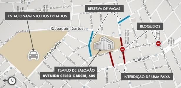 Mapa Tenplu Solomon São Paulo