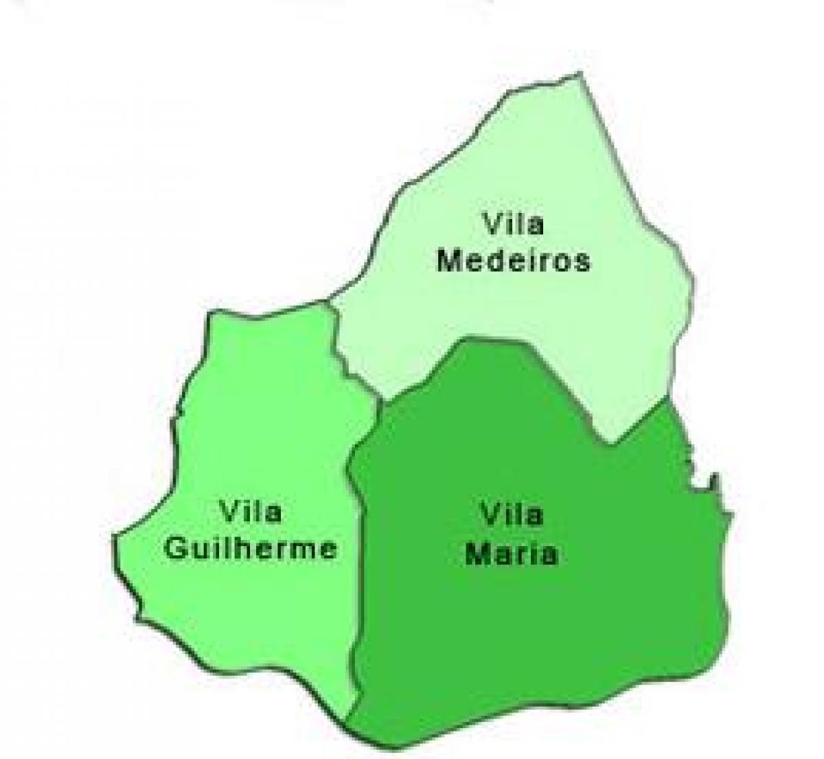 Mapa Vila Maria azpi-prefekturan