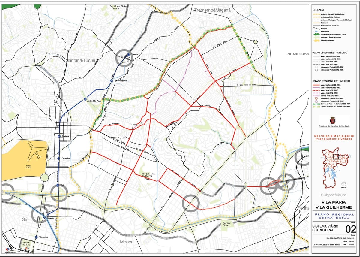 Mapa Vila Maria São Paulo - Errepideak