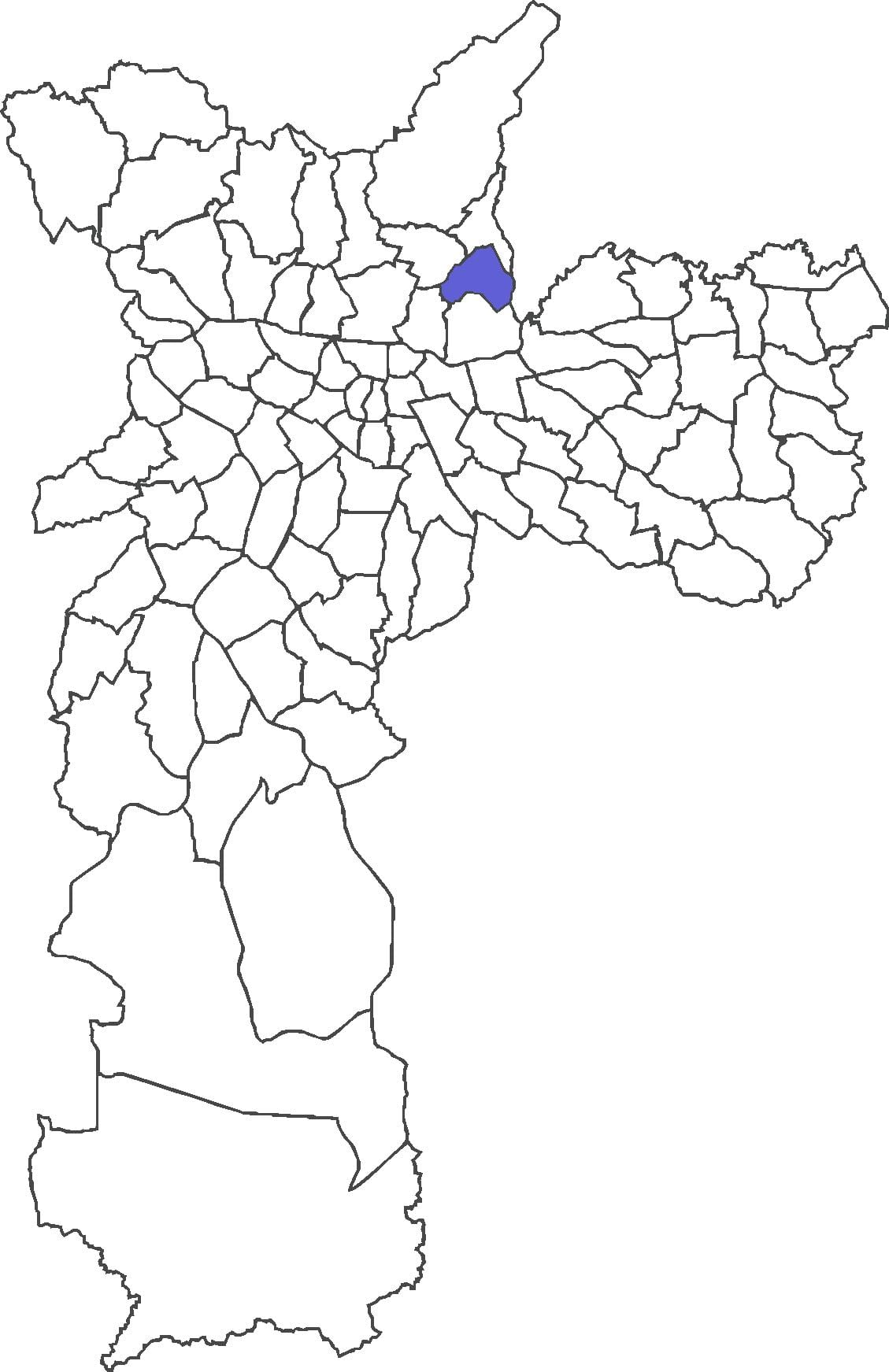 Mapa Vila Medeiros auzoan
