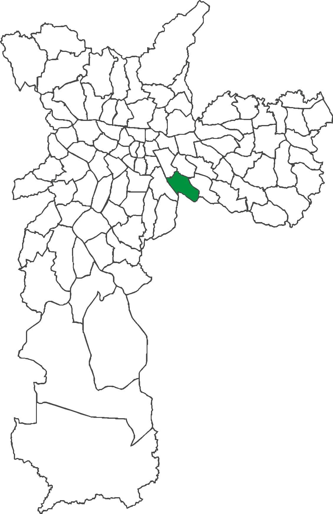 Mapa Vila Prudente auzoan