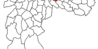 Mapa Água Rasa auzoan