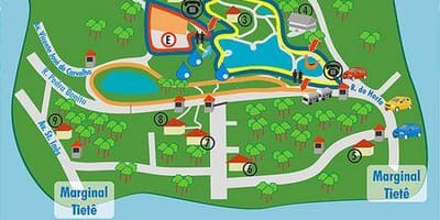 Mapa Alberto Löfgren parke - lorategia lore
