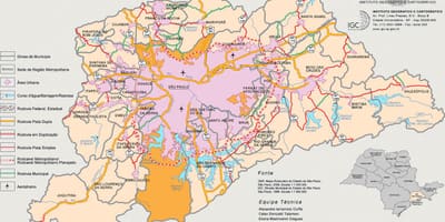 Mapa argazki handia São Paulo