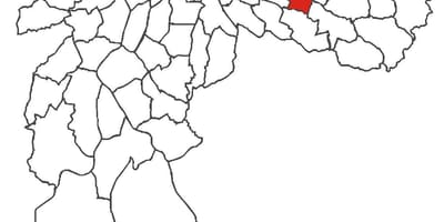 Mapa Aricanduva auzoan