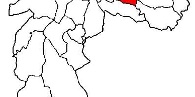 Mapa Aricanduva-Vila Formosa azpi-prefektura São Paulo
