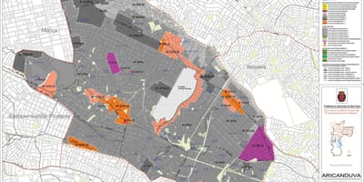 Mapa Aricanduva-Vila Formosa São Paulo - lurzoruaren Okupazioa