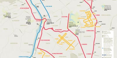 Mapa bizikleta bidea São Paulo