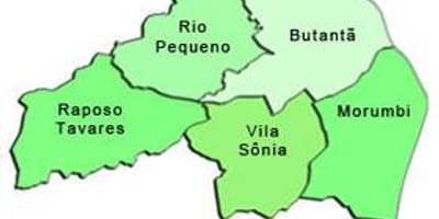 Mapa Butantã azpi-prefekturan