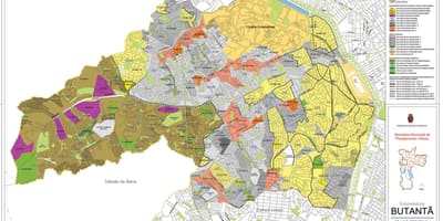 Mapa Butantã São Paulo - lurzoruaren Okupazioa