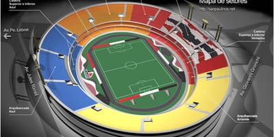 Mapa Cícero-Pompeu-de-Toledo São Paulo stadium
