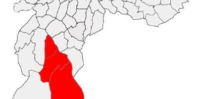 Mapa Capela egin Socorro azpi-prefektura São Paulo