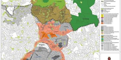 Mapa Casa Verde, Sao Paulo - lurzoruaren Okupazioa