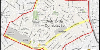 Mapa Consolação São Paulo