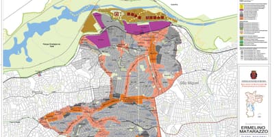 Mapa Ermelino Matarazzo São Paulo - lurzoruaren Okupazioa