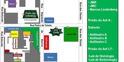 Mapa federal unibertsitatea, São Paulo - UNIFESP