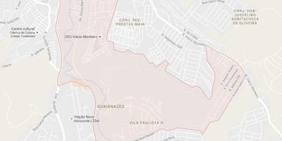 Mapa Guaianases São Paulo