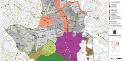 Mapa Itaquera São Paulo - lurzoruaren Okupazioa