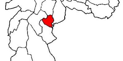 Mapa Jabaquara azpi-prefektura São Paulo