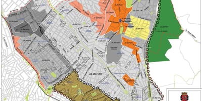 Mapa Jabaquara São Paulo - lurzoruaren Okupazioa
